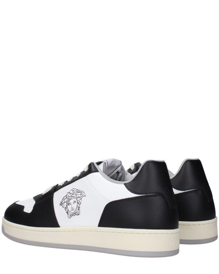 Versace White Leather Low Top Sneakers