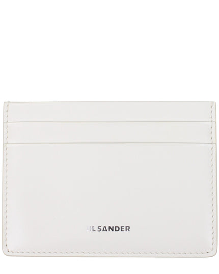 Jil Sander White Leather Cardholder