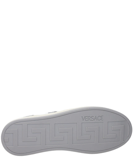 Versace White Leather Low Top Sneakers