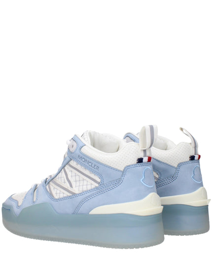 Moncler White Leather High Top Sneakers