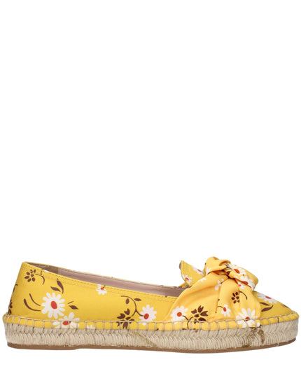 Miu Miu Yellow Fabric Espadrilles