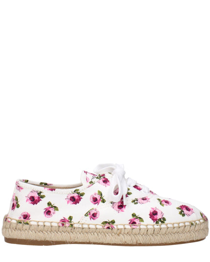 Prada White Fabric Espadrilles
