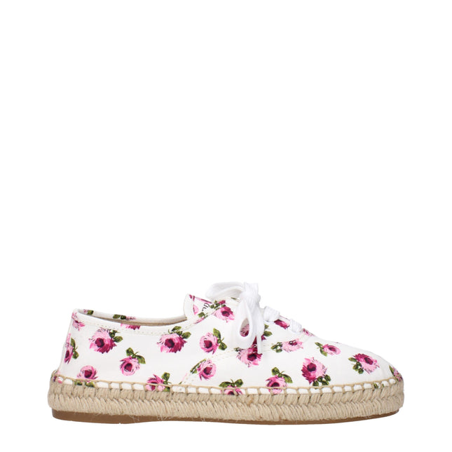 Prada White Fabric Espadrilles