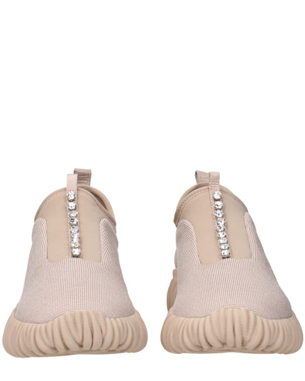 Miu Miu Beige Fabric Sneakers