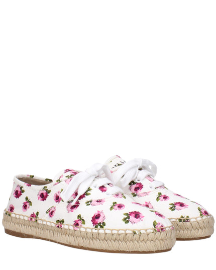 Prada White Fabric Espadrilles