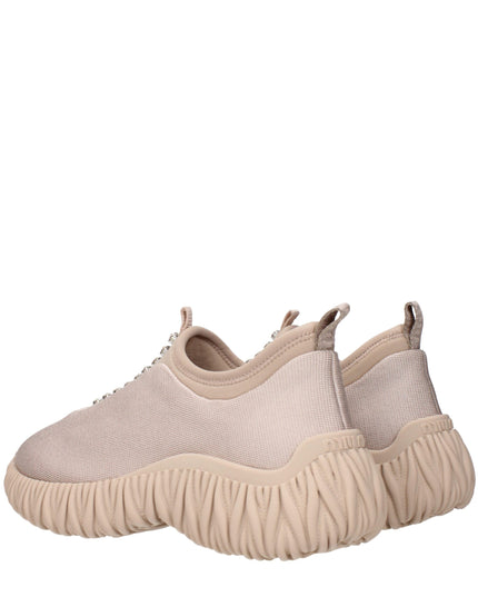 Miu Miu Beige Fabric Sneakers