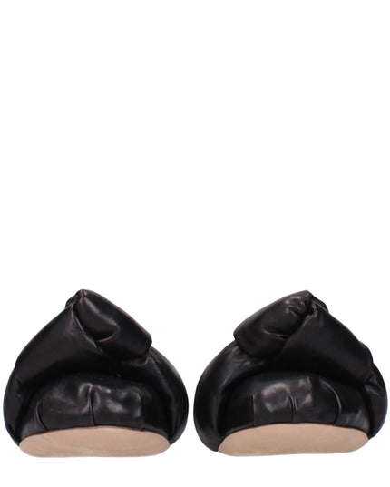 Miu Miu Black Leather Ballet Flats