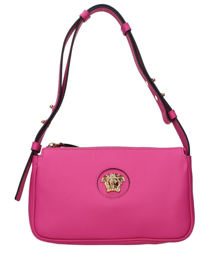 Versace Pink Leather Shoulder Bag