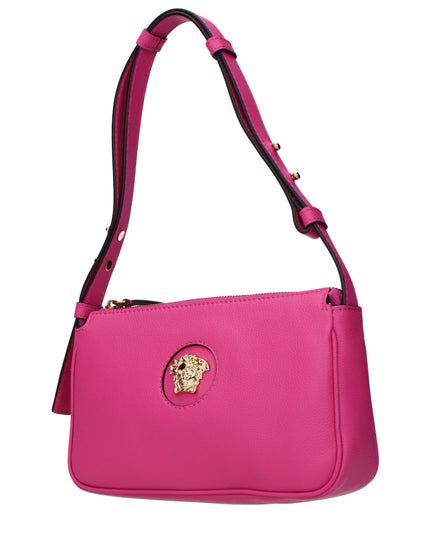 Versace Pink Leather Shoulder Bag