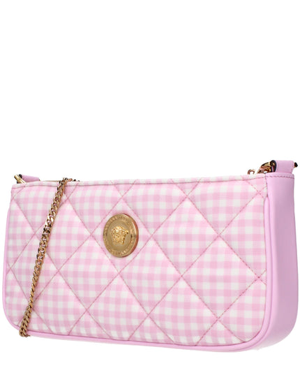 Versace Pink Fabric Shoulder Bag