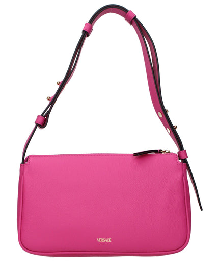 Versace Pink Leather Shoulder Bag