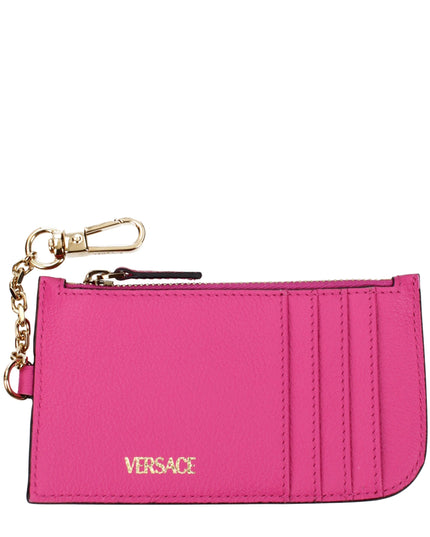 Versace Pink Leather Wallets