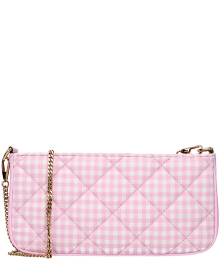 Versace Pink Fabric Shoulder Bag