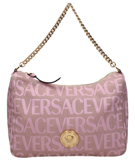 Versace Beige Fabric Handbag