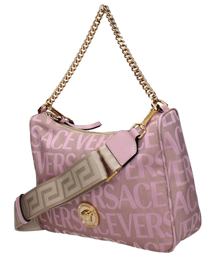 Versace Beige Fabric Handbag