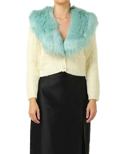 Gucci White Wool Cardigan