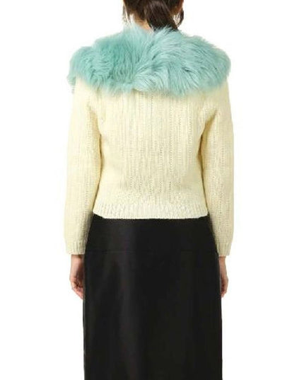 Gucci White Wool Cardigan