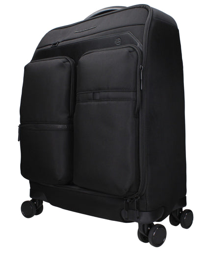 Piquadro Black Fabric Luggage And Travel