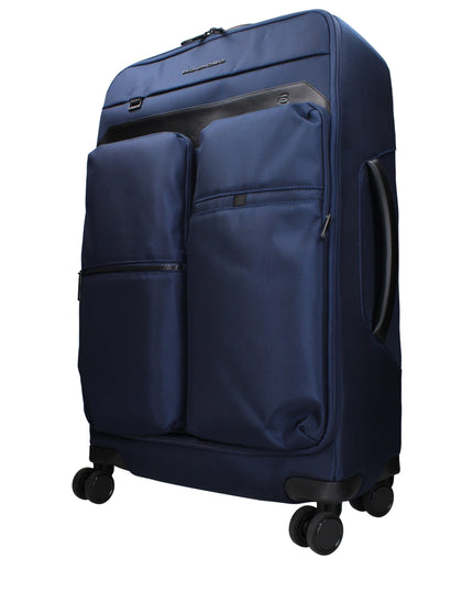 Piquadro Blue Fabric Luggage And Travel