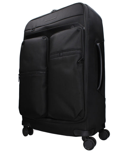 Piquadro Black Fabric Luggage And Travel
