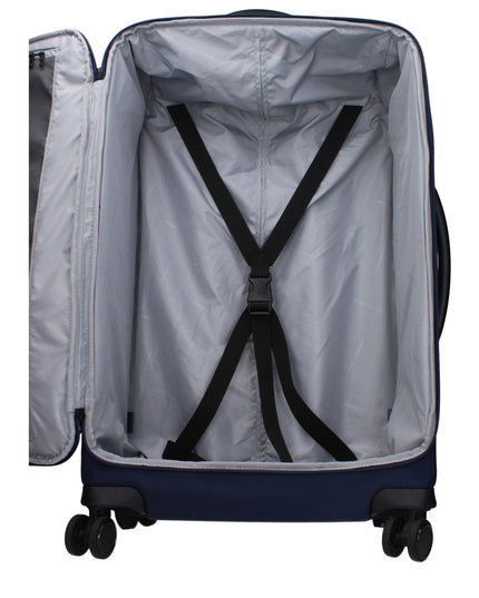 Piquadro Blue Fabric Luggage And Travel
