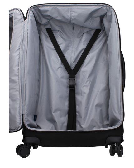 Piquadro Black Fabric Luggage And Travel