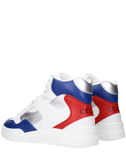 Celine White Leather Athletic Sneakers