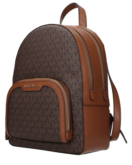 Michael Kors Brown Fabric Backpack