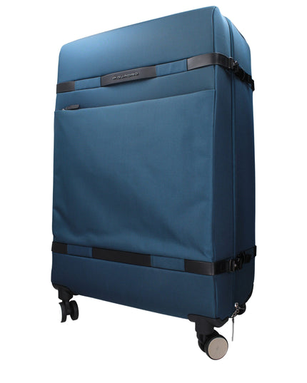 Piquadro Blue Fabric Luggage And Travel