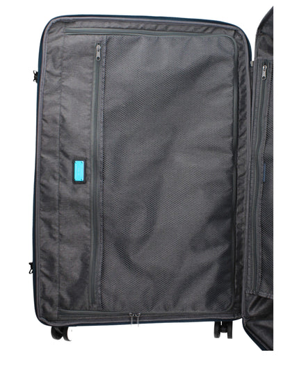 Piquadro Blue Fabric Luggage And Travel