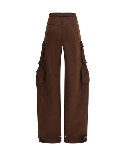 The Attico Brown Cotton Casual Pants