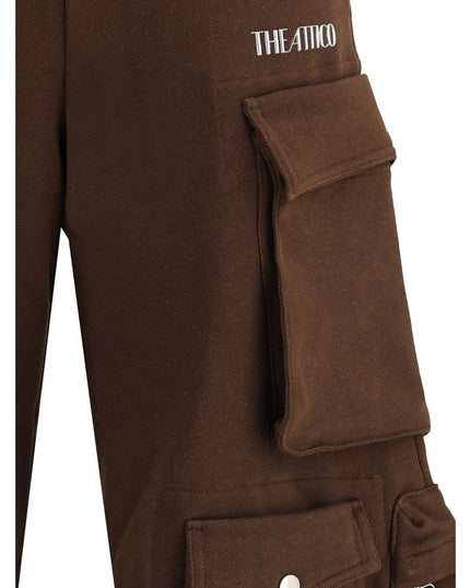 The Attico Brown Cotton Casual Pants