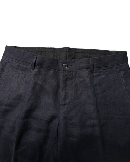 Dolce & Gabbana Dark Blue Double Breasted 2 Piece Suit