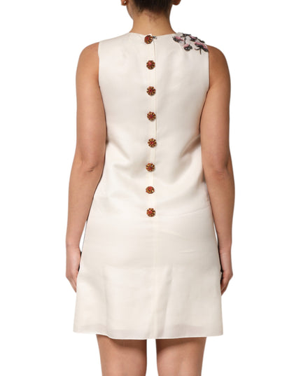 Dolce & Gabbana Multicolor Crystal Embellished A-line Mini Dress