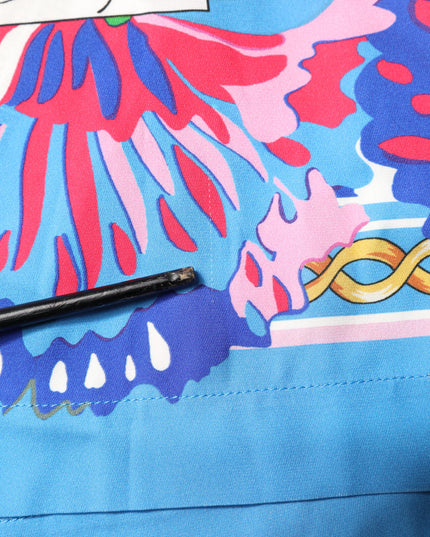 Dolce & Gabbana Multicolor Floral Printed Tunic Blouse Top