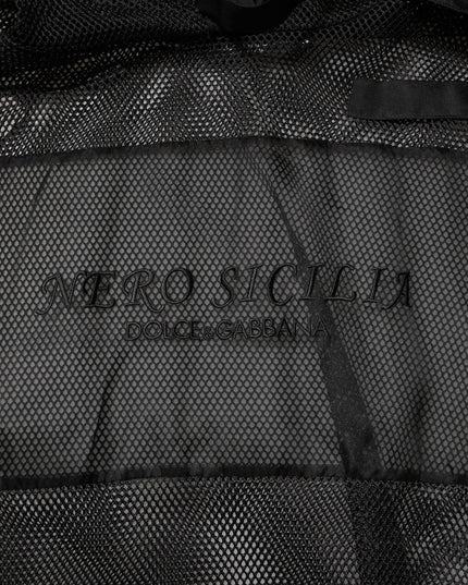 Dolce & Gabbana Black See Through Hooded Pullover Sweater