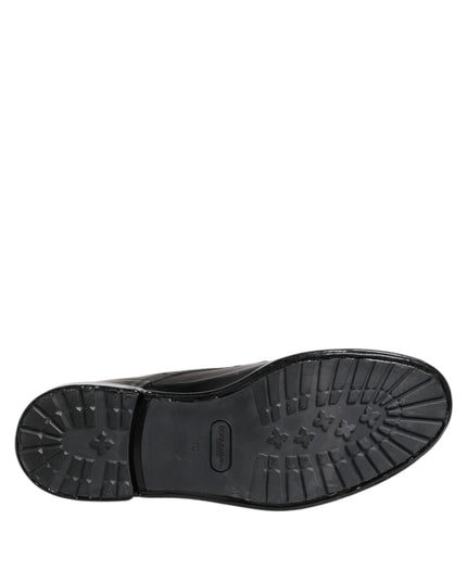 Dolce & Gabbana Brown Black Lace Up Mid Calf Men Boots Shoes