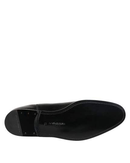 Dolce & Gabbana Black Chelsea Slip On Mid Calf Boots Shoes