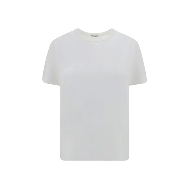 Brunello Cucinelli White Cotton T-Shirt