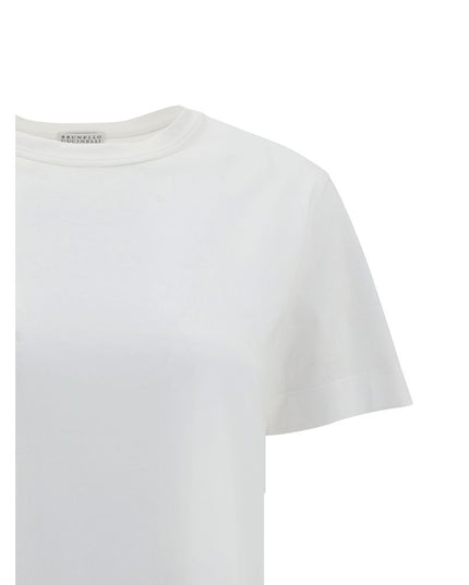 Brunello Cucinelli White Cotton T-Shirt