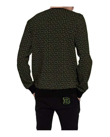Balmain Green Wool Sweater