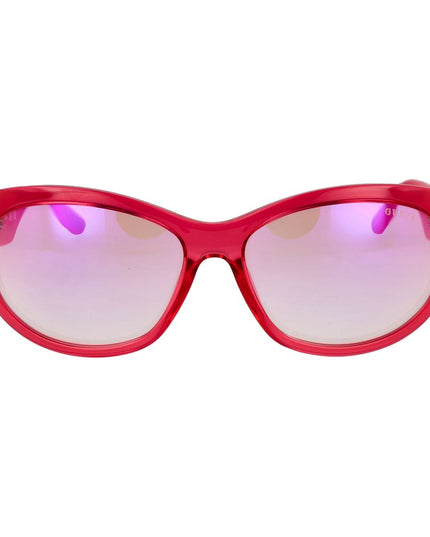 Guess Pink Stainless Steel Sunglasses