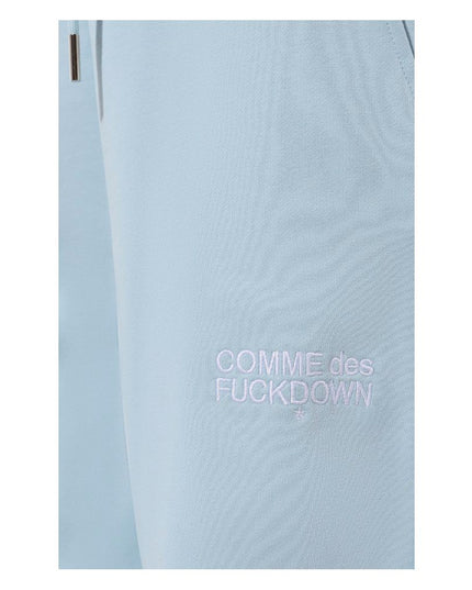 Comme Des Fuckdown Blue Cotton Women Sweatpant