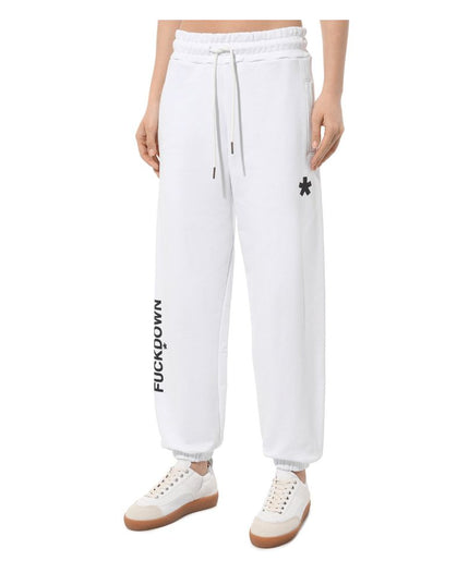 Comme Des Fuckdown White Cotton Women Pants