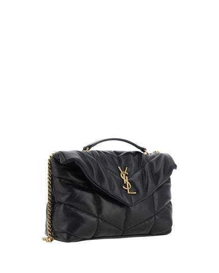 Saint Laurent Black Lamb Ovis Aries Aries Shoulder Bag