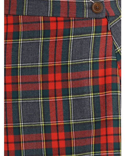 Vivienne Westwood Multicolor Fleece Wool Mini Skirt