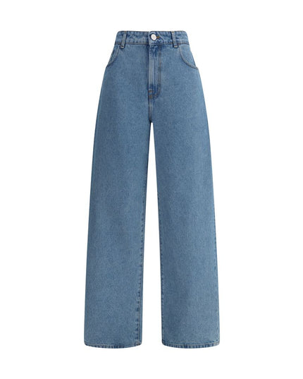 Rohe Blue Cotton Relaxed Fit Jeans