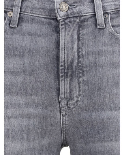 7FOR Gray Cotton Bootcut Jeans