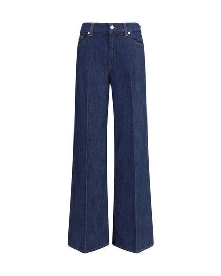 7FOR Blue Cotton Jeans Denim