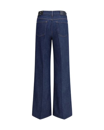 7FOR Blue Cotton Jeans Denim